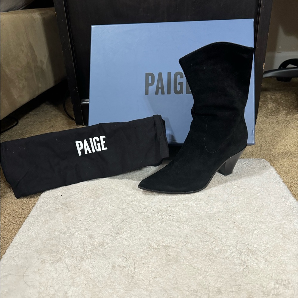 Paige - Landyn Mid-Calf Suede Boots